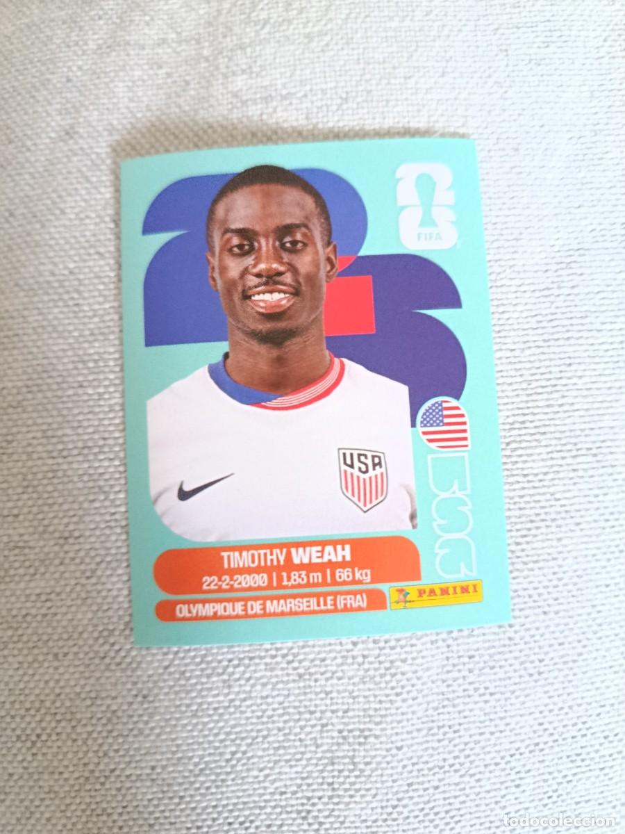 Cartes &agrave; collectionner de Football: Panini Mundial 2026 Estados Unidos-Mexico. 12- Weah. Estados Unidos. Nunca pegado.