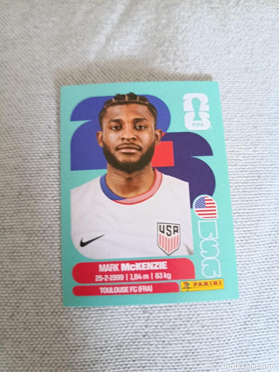 Cromos de F&uacute;tbol: Panini Mundial 2026 Estados Unidos-Mexico. 5- McKenzie. Estados Unidos. Nunca pegado.