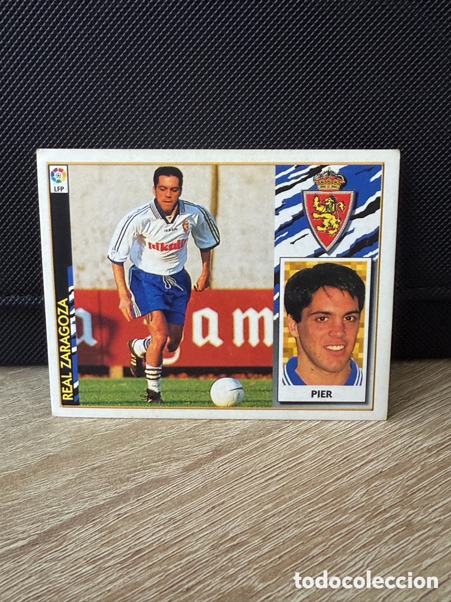 Fu&szlig;ball-Sticker: LIGA 97 98 - Pier - Zaragoza - Coloca - Ediciones Este