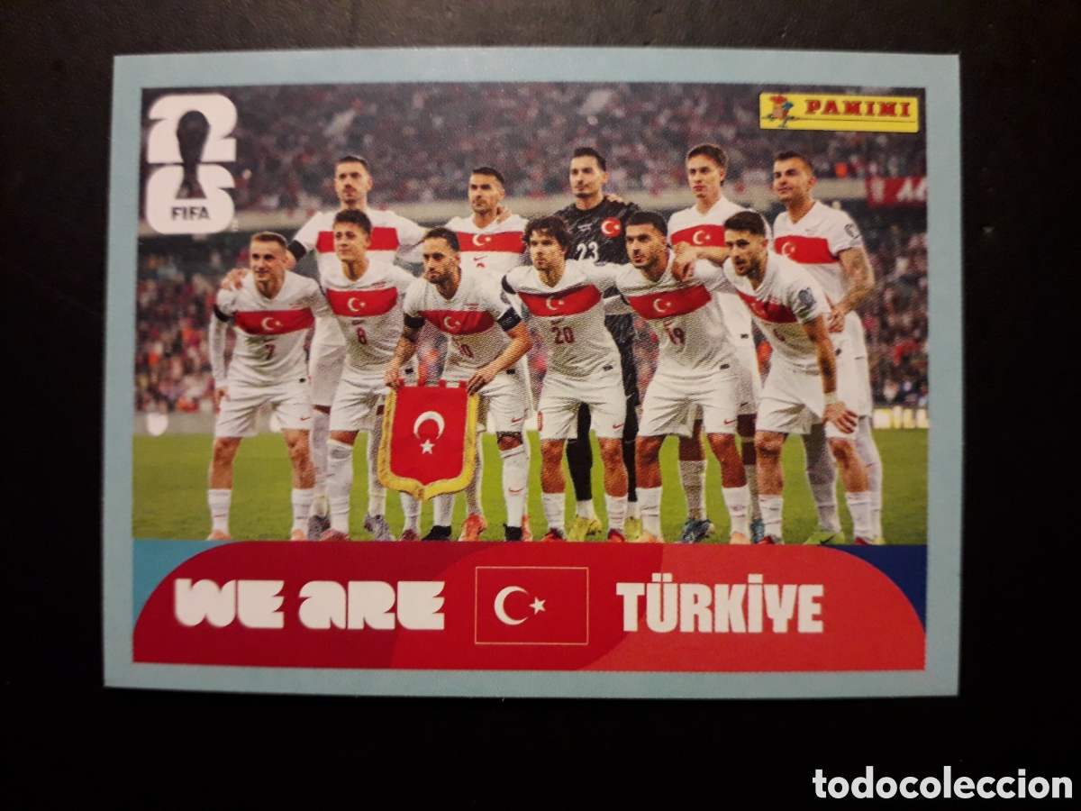 Fu&szlig;ball-Sticker: EQUIPO TURQU&Iacute;A TUR 13 MUNDIAL F&Uacute;TBOL 2026 FIFA WORLD CUP PANINI SIN PEGAR PEDIDO M&Iacute;NIMO 3&euro;