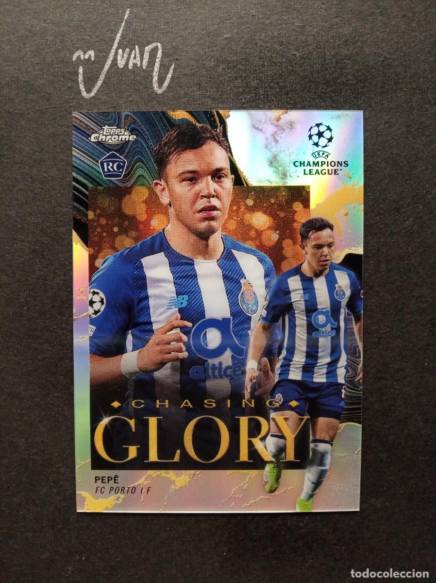 Fu&szlig;ball-Sticker: 13 CHASING GLORY PEPE FC PORTO BRASIL ⚽ TOPPS &reg; CHROME UCL UEFA CHAMPIONS 2021 2022 21 22 NUEVO