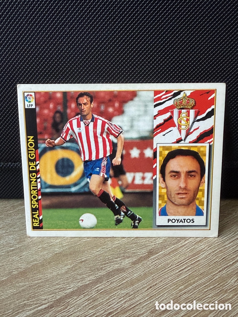 Figurine di Calcio: LIGA 97 98 - Poyatos - Sporting de Gij&oacute;n - coloca - Ediciones Este