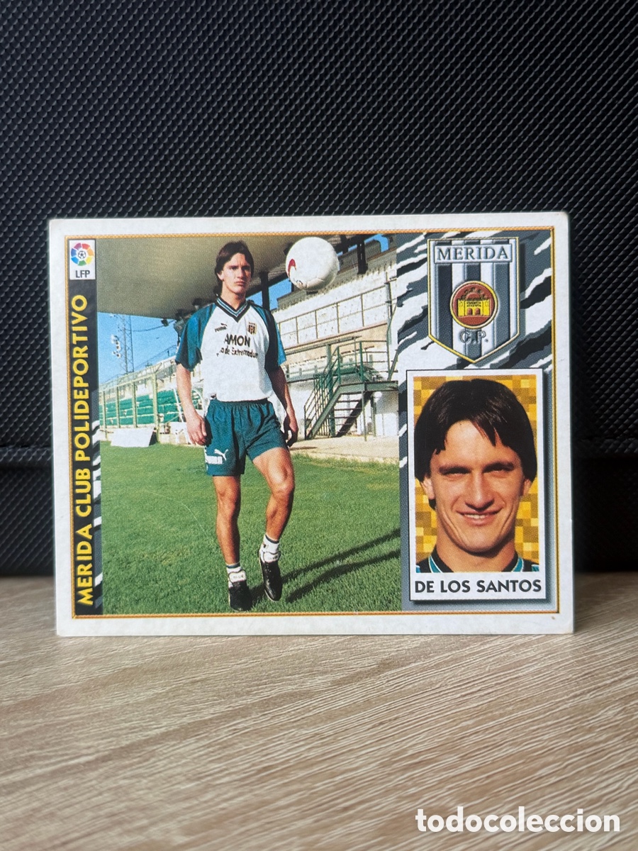 Football Stickers: LIGA 97 98 - De Los Santos - M&eacute;rida - Fichaje 6 BIS - Ediciones Este