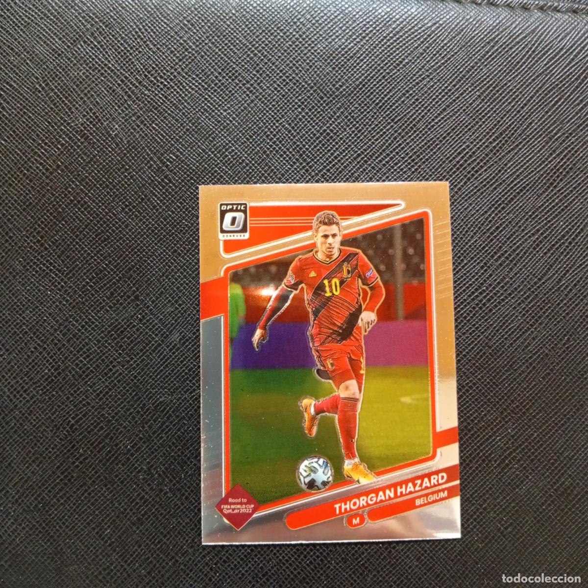Football Stickers: 15 HAZARD BELGICA DONRUSS SOCCER 21 22 MUNDIAL ROAD TO QATAR 2021 2022 - (MD2002-2) PG31 BRILLO