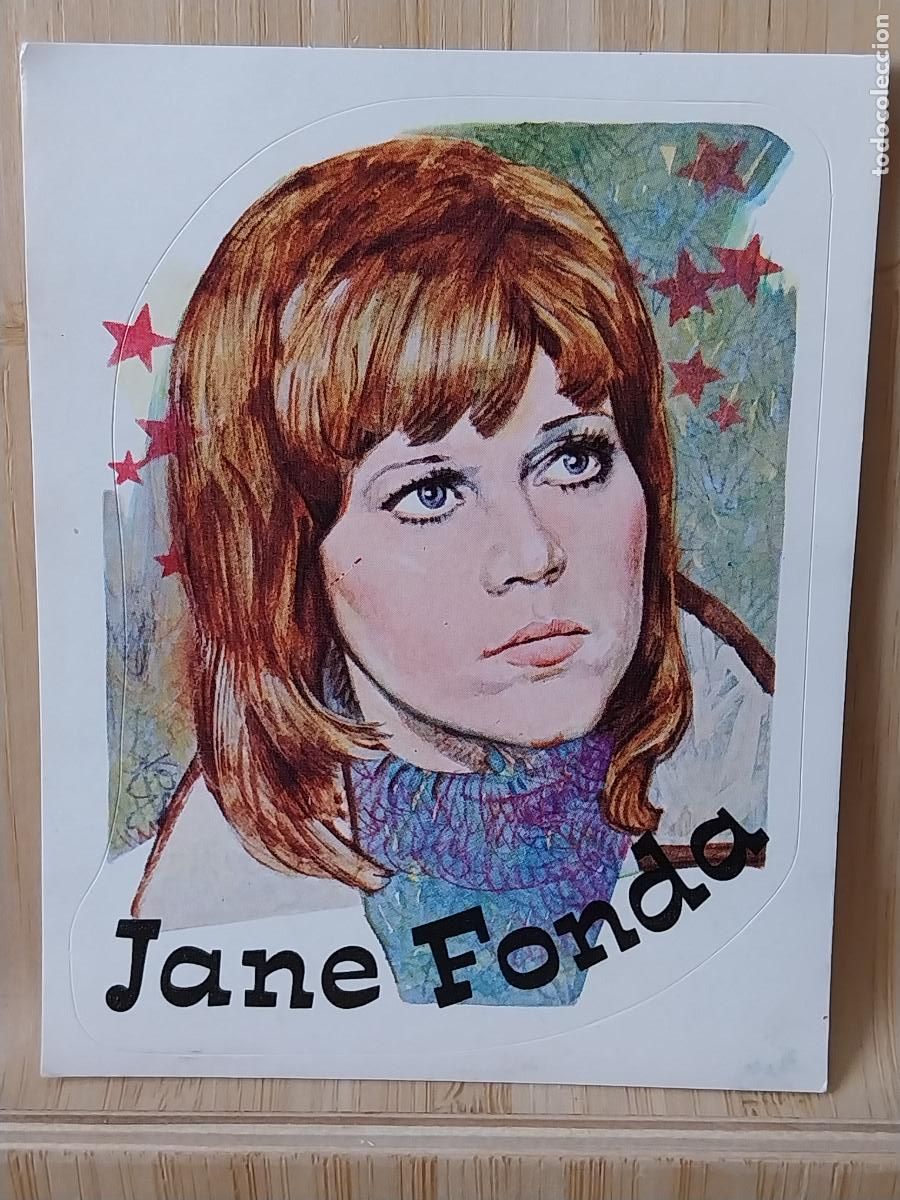 Cromos de Futebol: JANE FONDA PANINI STICKERS CROMO A&Ntilde;O 1980 SIN PEGAR NUNCA ORIGINAL 9.6X7.6CMS