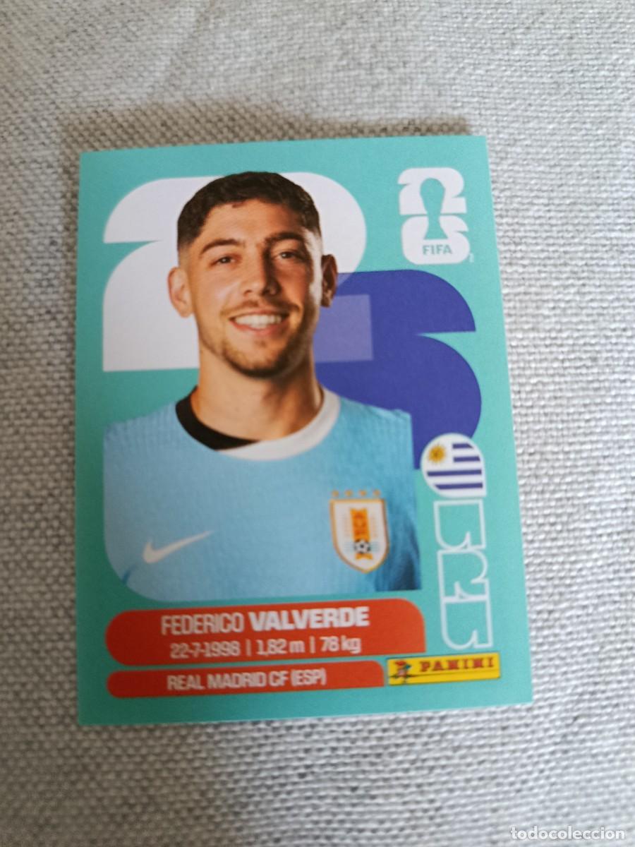 Cromos de F&uacute;tbol: Panini Mundial 2026 Estados Unidos-Mexico. 10- Valverde. Uruguay. Nunca pegado.