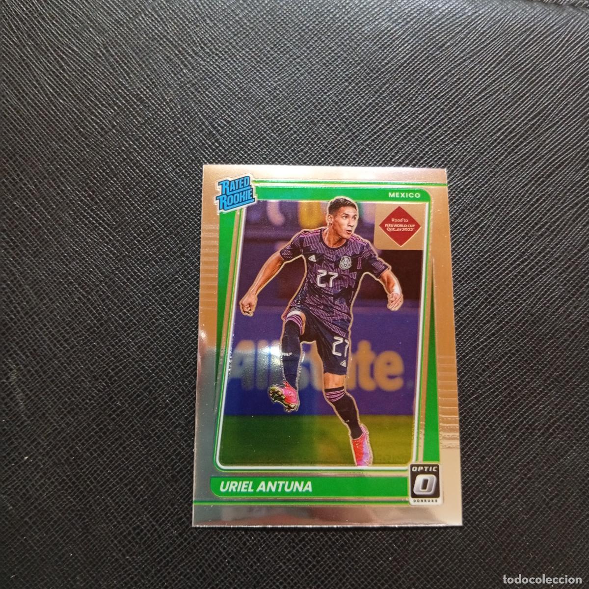 Cromos de F&uacute;tbol: 198 URIEL ANTUNA MEXICO DONRUSS SOCCER 21 22 MUNDIAL ROAD TO QATAR 2021 2022 (MD2002-2) PG31 BRILLO
