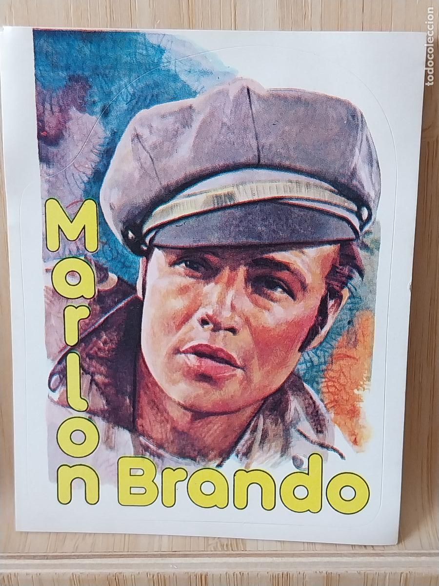 Cromos de F&uacute;tbol: MARLON BRANDO PANINI STICKERS CROMO A&Ntilde;O 1980 SIN PEGAR NUNCA ORIGINAL 9.6X7.6CMS