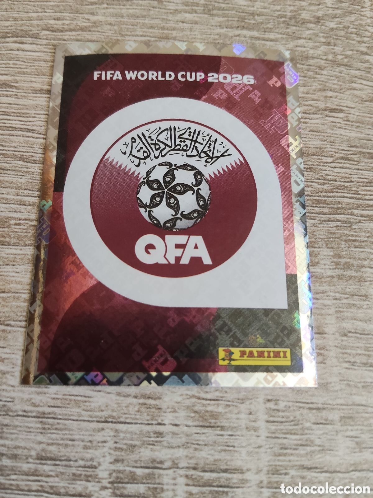 Cromos de F&uacute;tbol: Panini mundial 2026 QAT 1 escudo Qatar