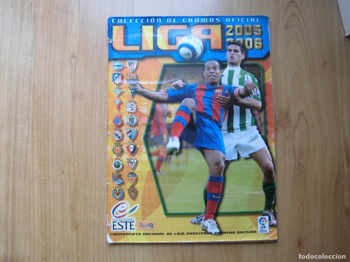 Cromos de F&uacute;tbol: &Aacute;LBUM LIGA 2005-06 COLECCIONES ESTE PANINI INCOMPLETO