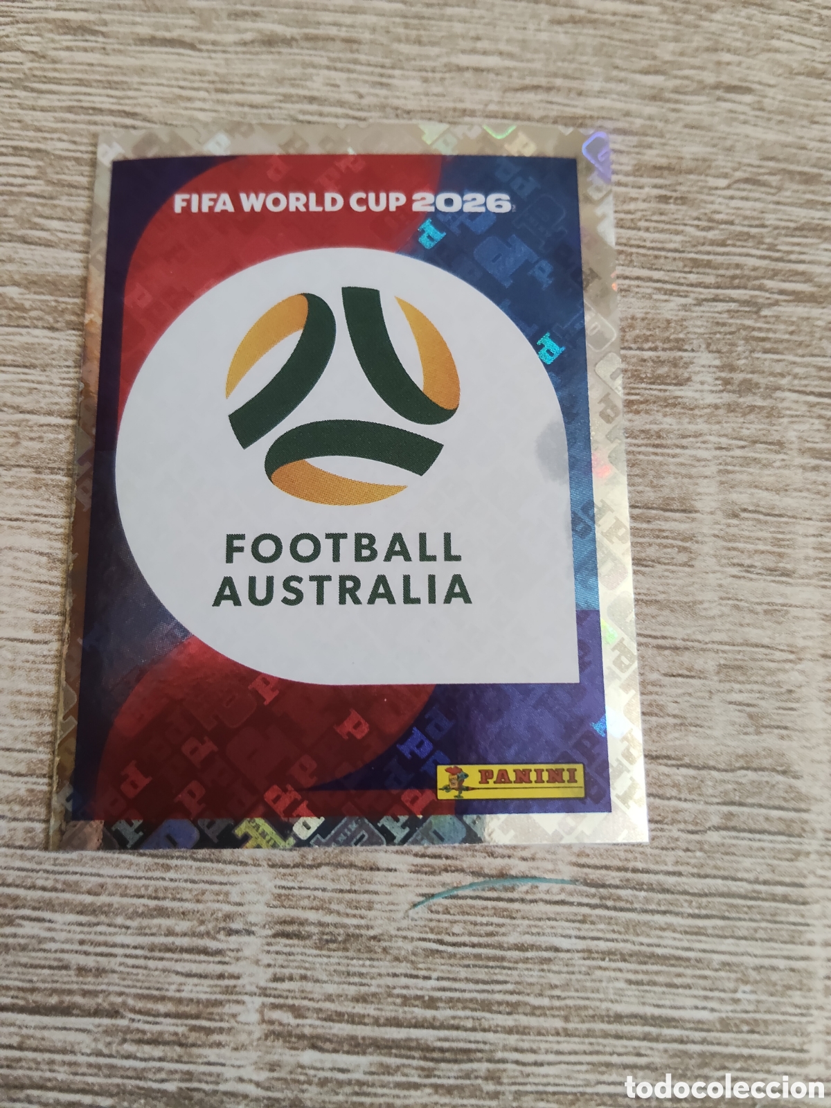 Cromos de F&uacute;tbol: Panini mundial 2026 AUS 1 escudo Australia