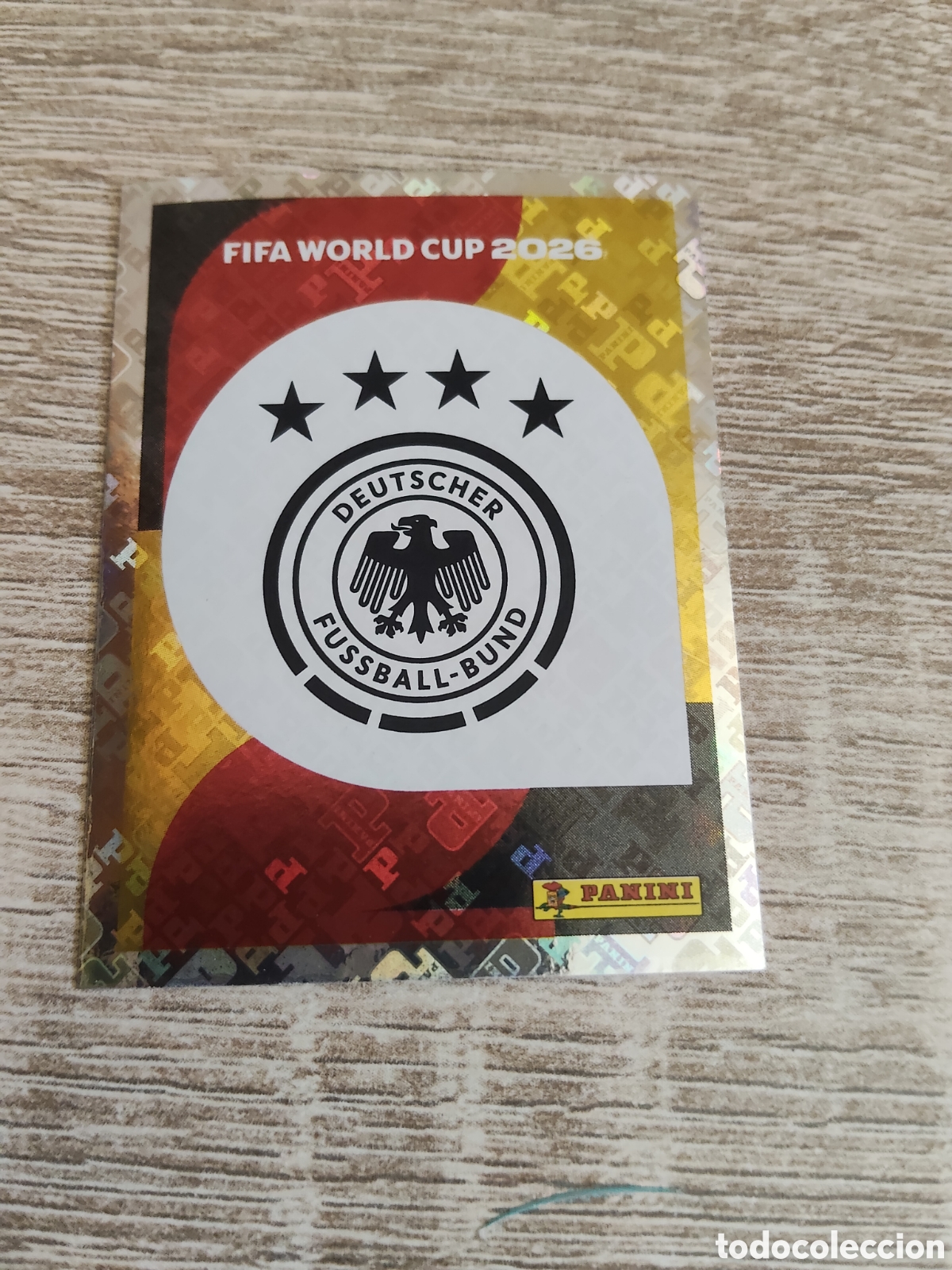 Cromos de F&uacute;tbol: Panini mundial 2026 GER 1 escudo Alemania