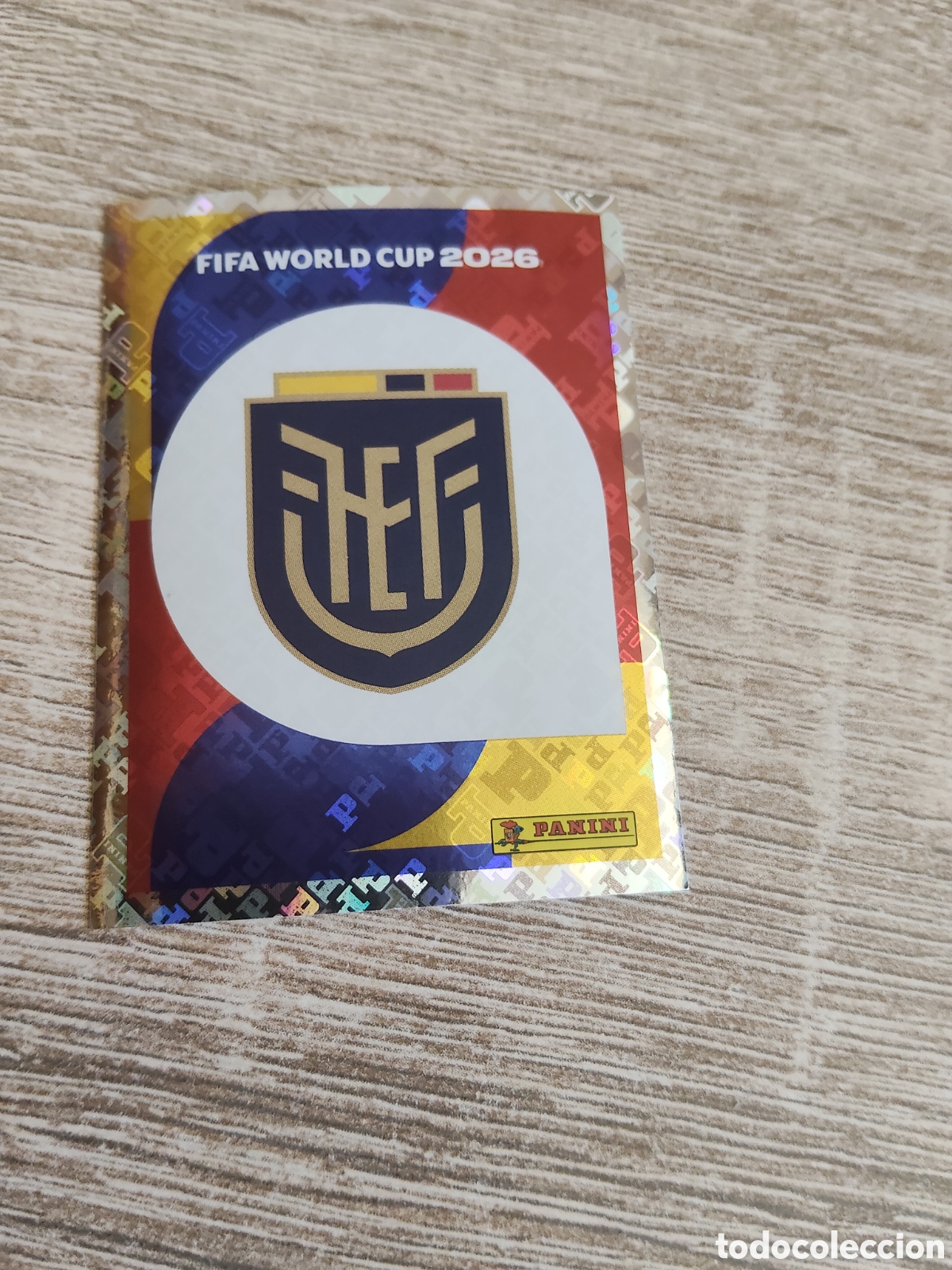 Cromos de F&uacute;tbol: Panini mundial 2026 ECU 1 escudo Ecuador