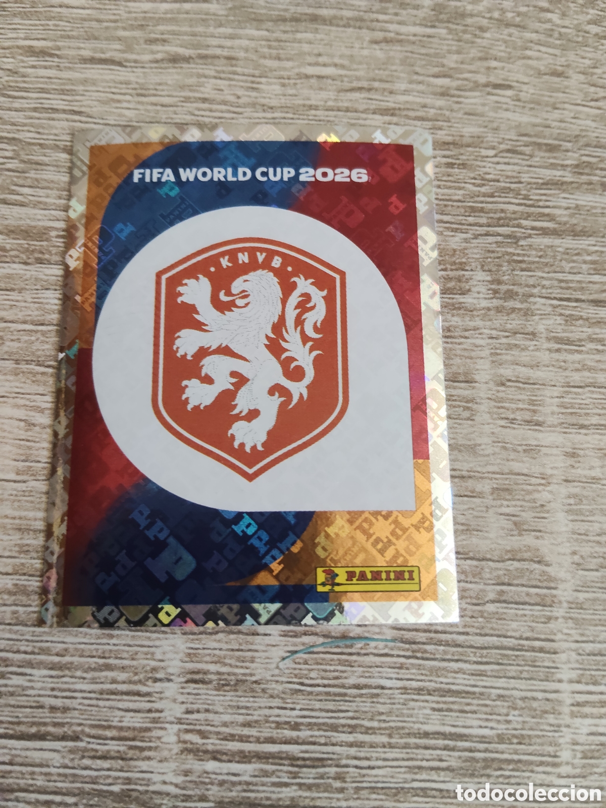 Cartes &agrave; collectionner de Football: Panini mundial 2026 NED 1 escudo Holanda