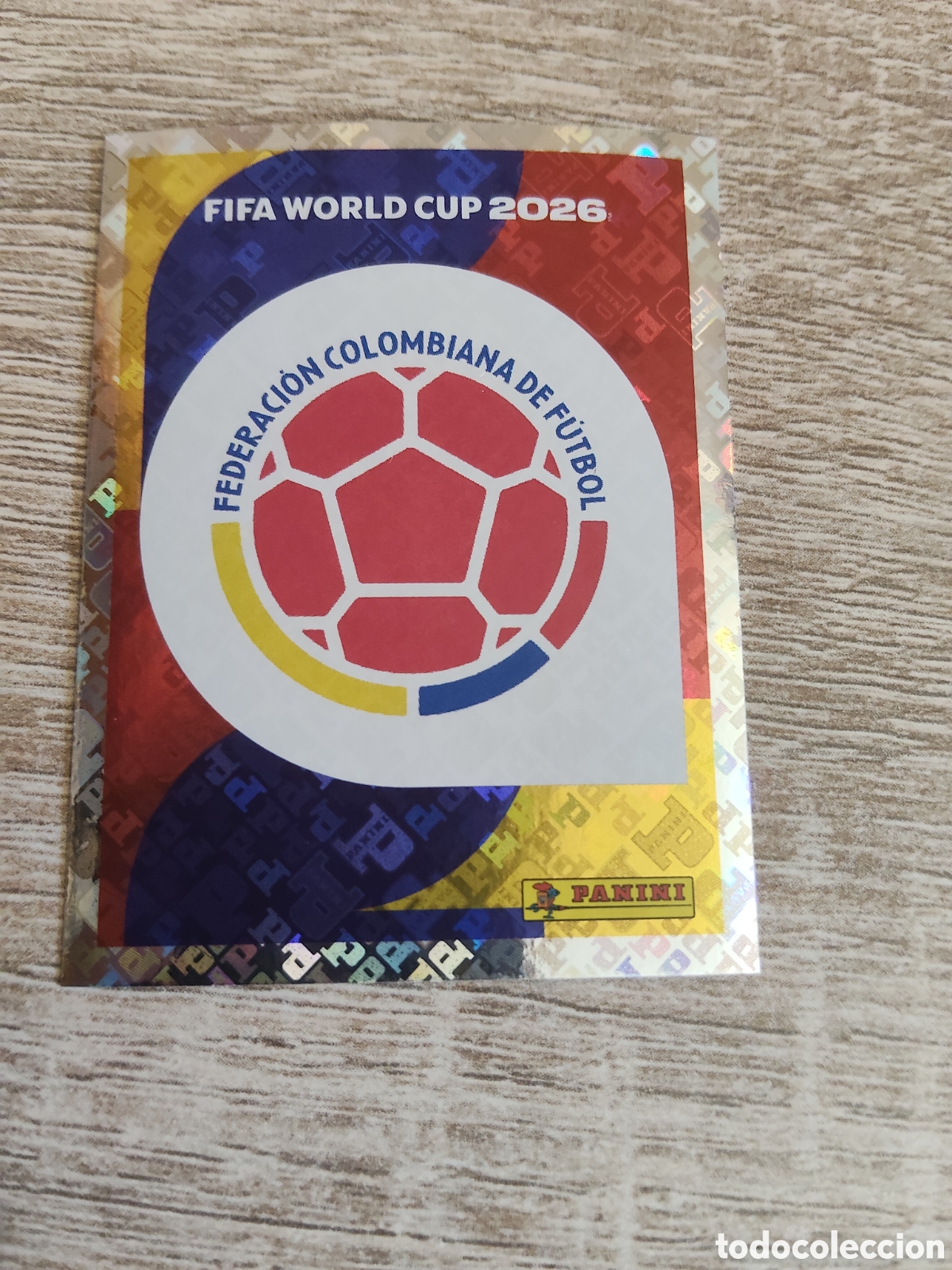 Cromos de F&uacute;tbol: Panini mundial 2026 COL 1 escudo Colombia