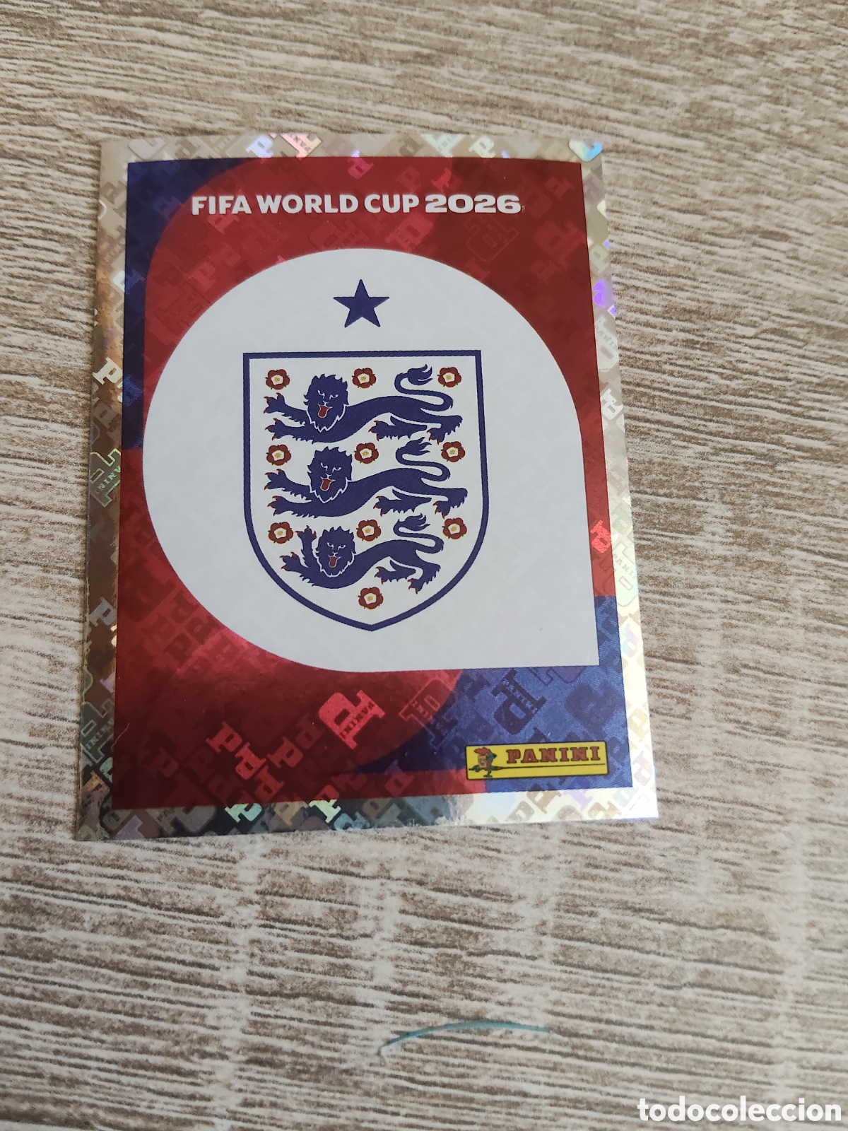 Cromos de F&uacute;tbol: Panini mundial 2026 ENG 1 escudo Inglaterra