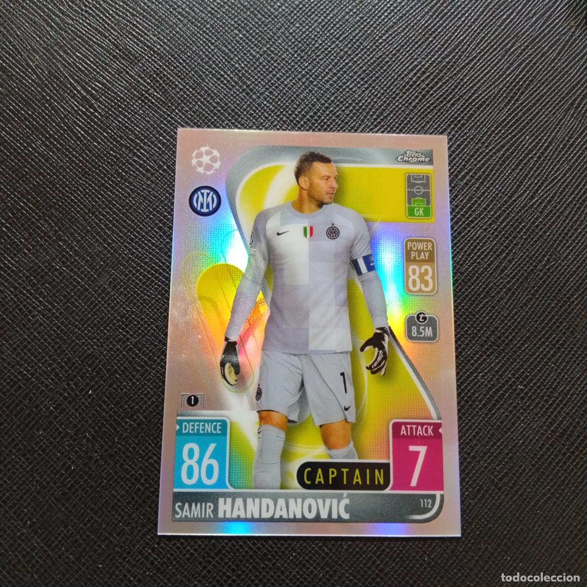 Cromos de F&uacute;tbol: 112 HANDANOVIC INTER MILAN TOPPS MATCH ATTAX 2021 2022 FUTBOL 21 22 - (MD2002-2) PG33 REFRACTOR