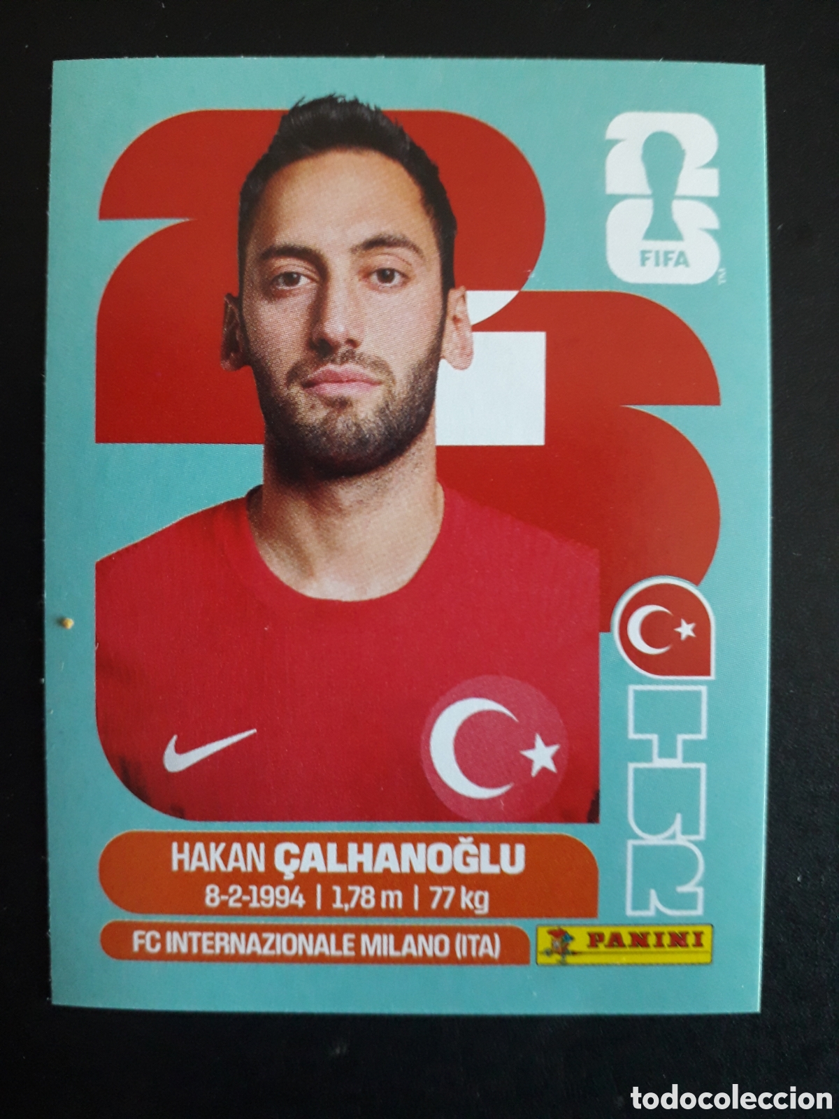 Cromos de F&uacute;tbol: &Ccedil;ALHANOĞLU TURQU&Iacute;A TUR 11 MUNDIAL F&Uacute;TBOL 2026 FIFA WORLD CUP PANINI SIN PEGAR PEDIDO M&Iacute;NIMO 3&euro;