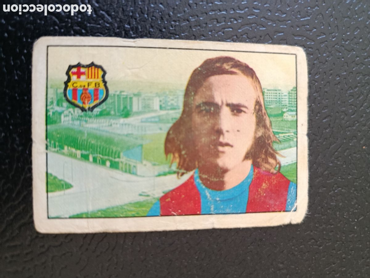 Cromos de F&uacute;tbol: NEESKENS FC BARCELONA 1974-1975 FHER GASEOSAS KONGA CROMO NUNCA PEGADO NUMERO 218 FICHAJE 74-75