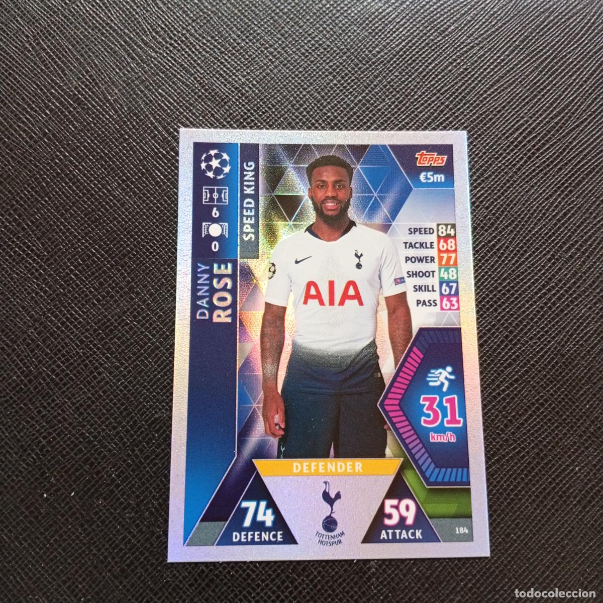 Cromos de F&uacute;tbol: 184 ROSE TOTTENHAM TOPPS MATCH ATTAX 2018 2019 FUTBOL 18 19 - (MD2002-2) PG33