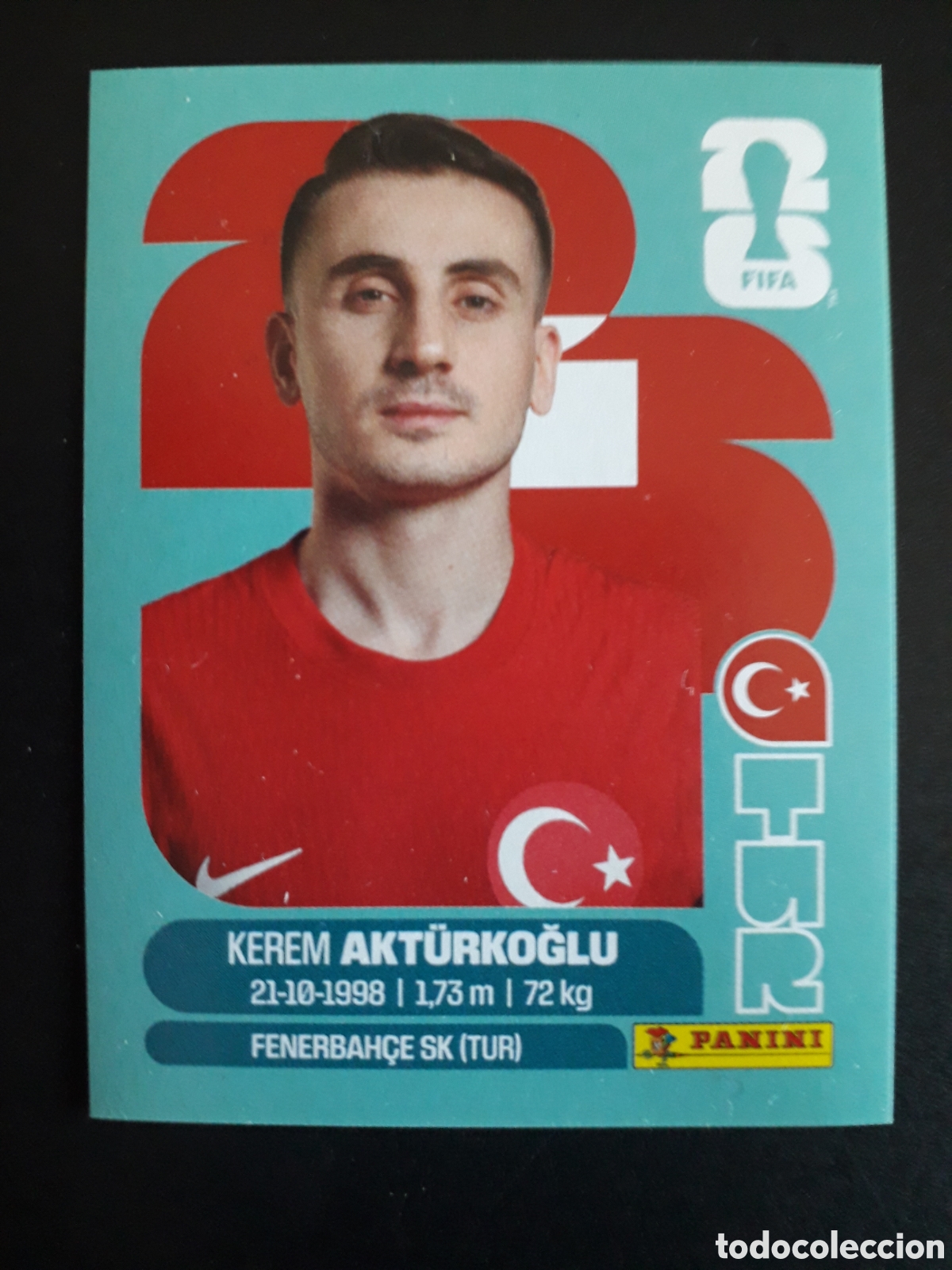 Cartes &agrave; collectionner de Football: AKT&Uuml;RKOGLU TURQU&Iacute;A TUR 19 MUNDIAL F&Uacute;TBOL 2026 FIFA WORLD CUP PANINI SIN PEGAR PEDIDO M&Iacute;NIMO 3&euro;
