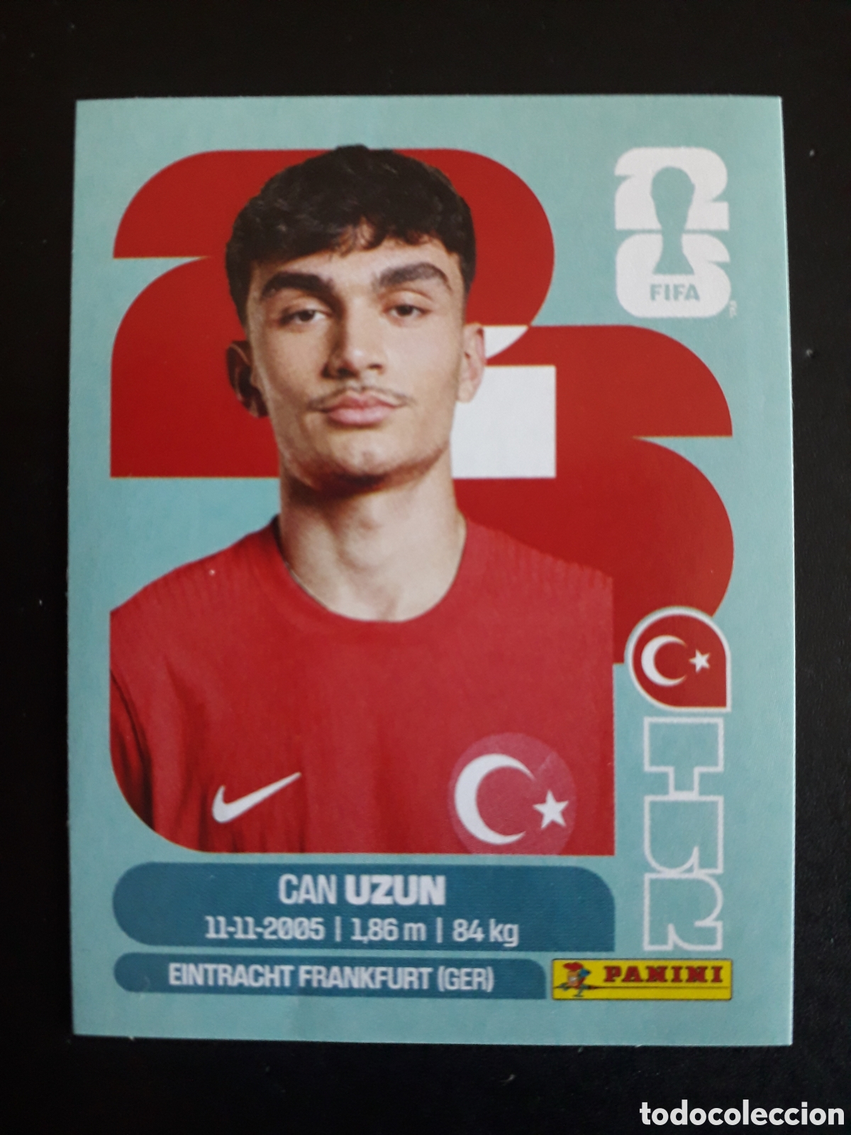 Fu&szlig;ball-Sticker: UZUN TURQU&Iacute;A TUR 17 MUNDIAL F&Uacute;TBOL 2026 FIFA WORLD CUP PANINI SIN PEGAR PEDIDO M&Iacute;NIMO 3&euro;.
