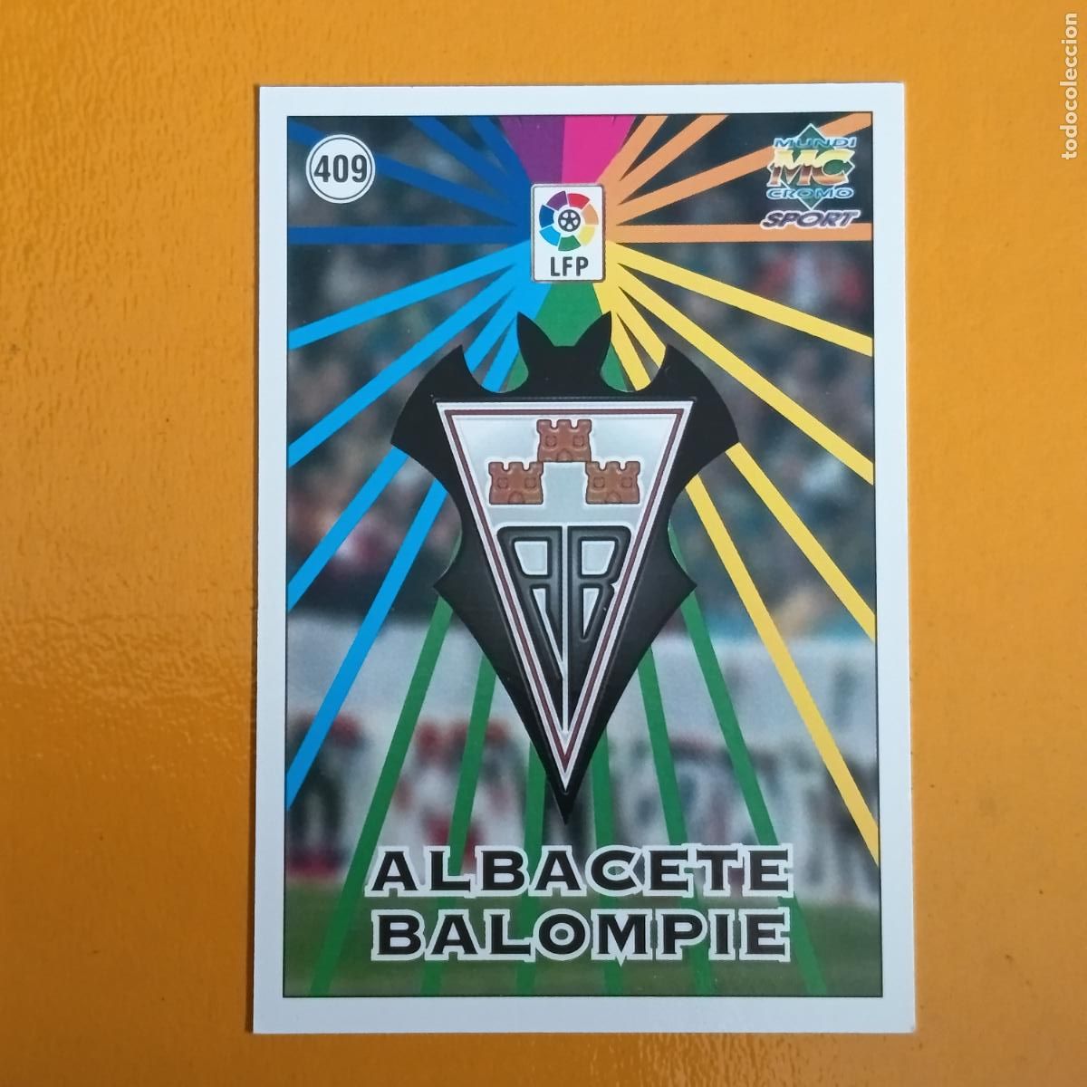 Cromos de F&uacute;tbol: 409 ESCUDO/PLANTILLA. ALBACETE BALOMPI&Eacute;. LAS FICHAS DE LA LIGA 98-99. MUNDICROMO