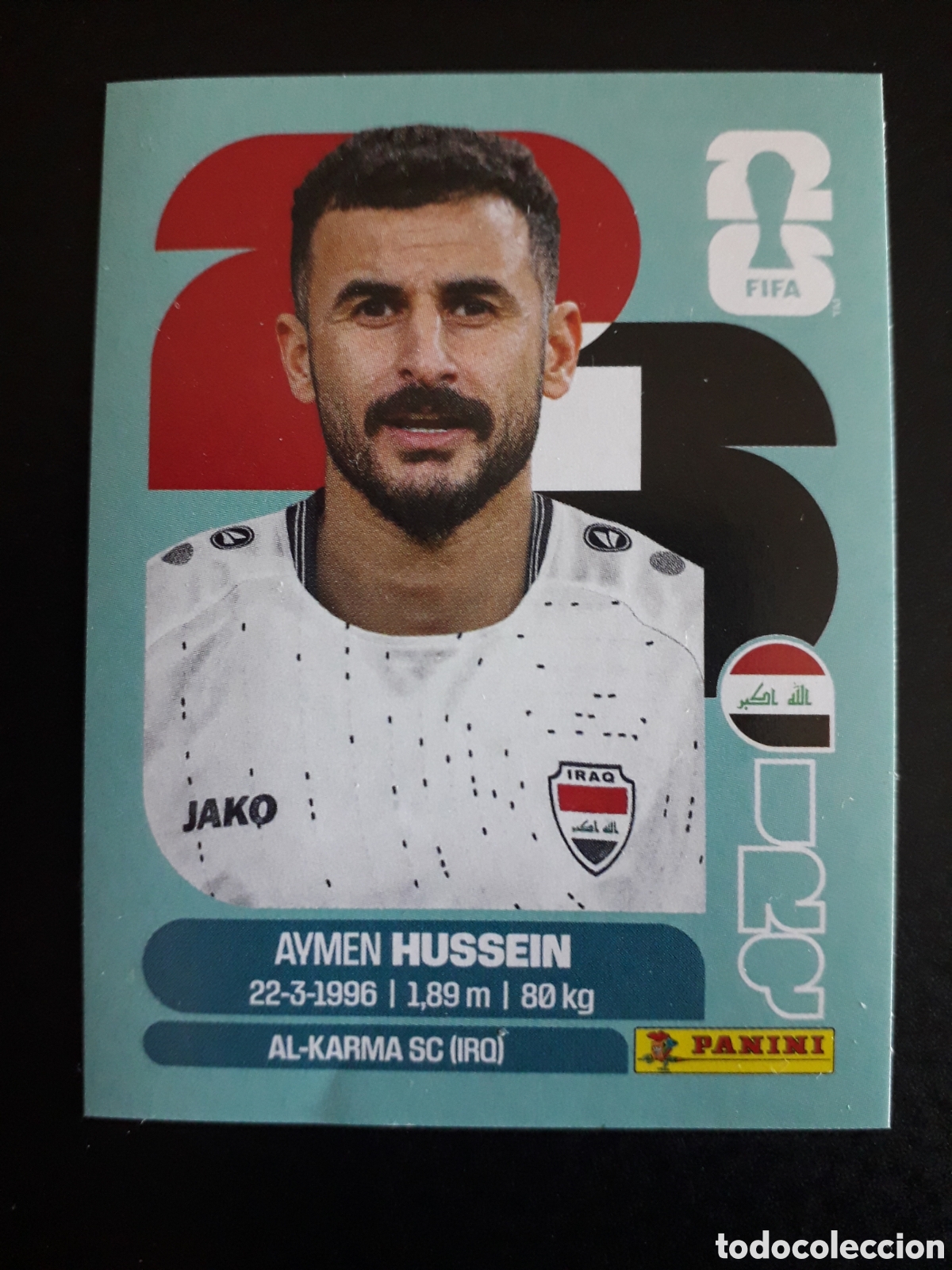 Cromos de F&uacute;tbol: HUSSEIN IRAQ IRQ 19 MUNDIAL F&Uacute;TBOL 2026 FIFA WORLD CUP PANINI SIN PEGAR PEDIDO M&Iacute;NIMO 3&euro;.