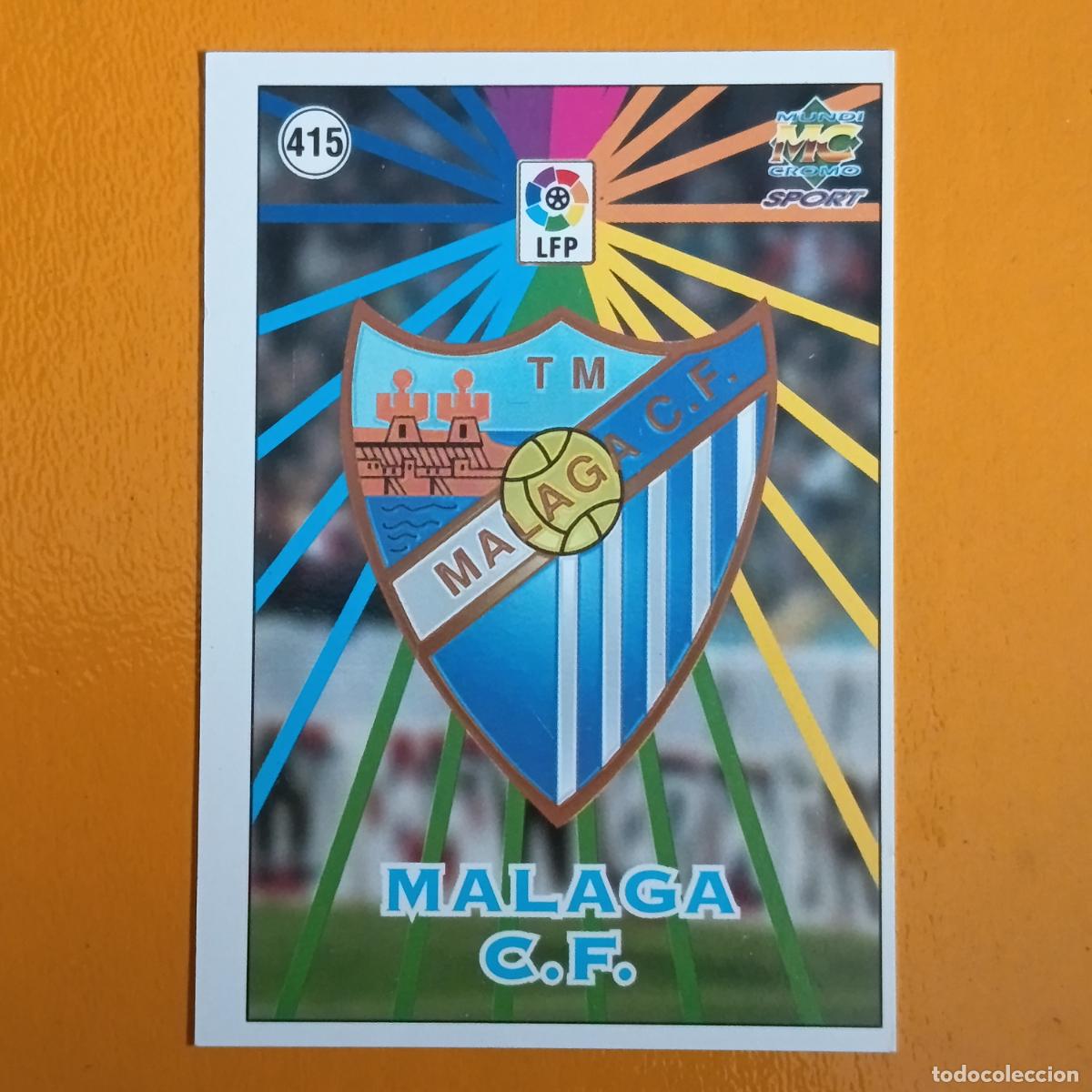 Cartes &agrave; collectionner de Football: 415 ESCUDO/PLANTILLA. M&Aacute;LAGA C.F. LAS FICHAS DE LA LIGA 98-99. MUNDICROMO