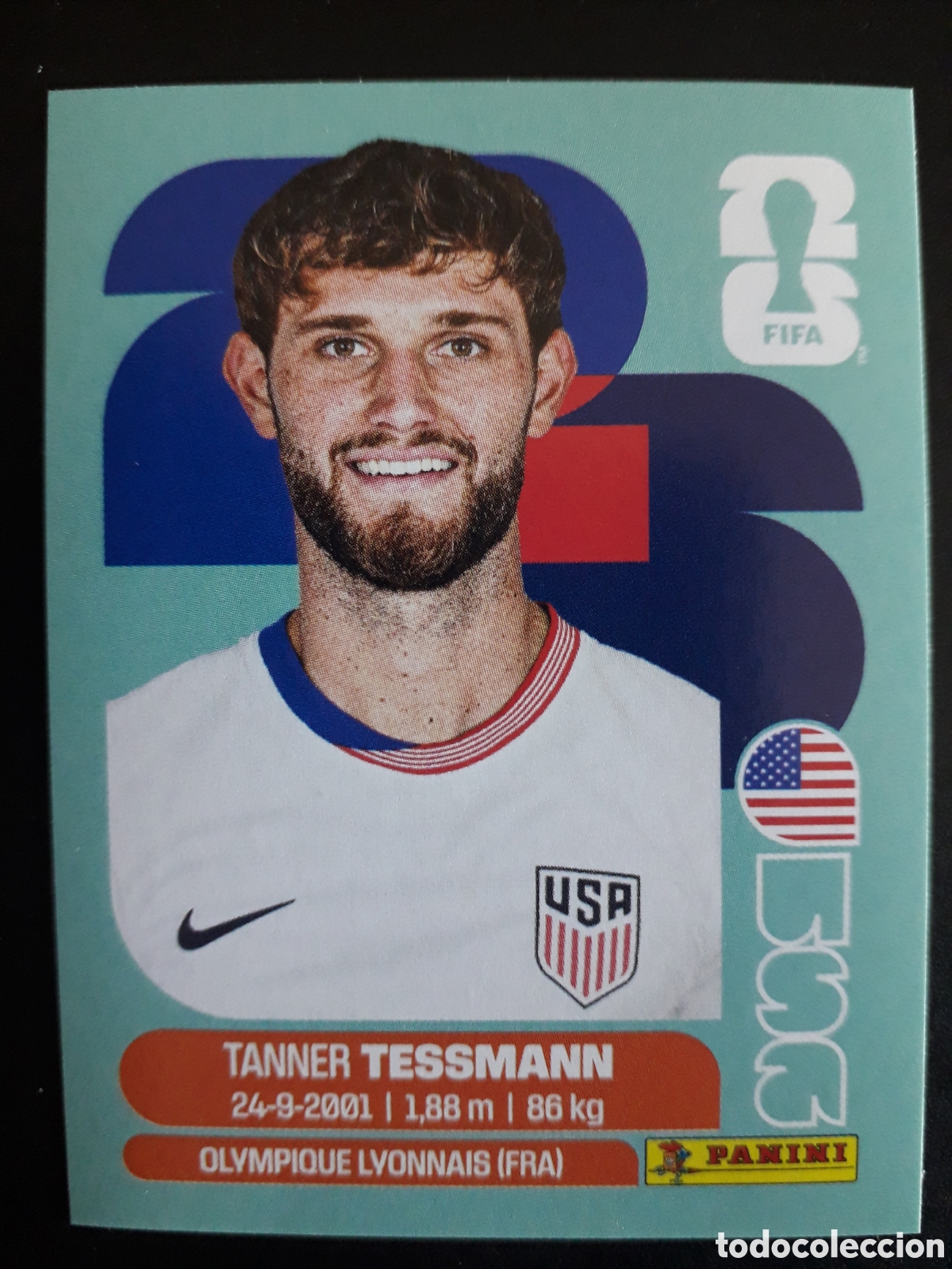 Cromos de Futebol: TESSMANN ESTADOS UNIDOS USA 9 MUNDIAL F&Uacute;TBOL 2026 FIFA WORLD CUP PANINI SIN PEGAR PEDIDO M&Iacute;NIMO 3&euro;.