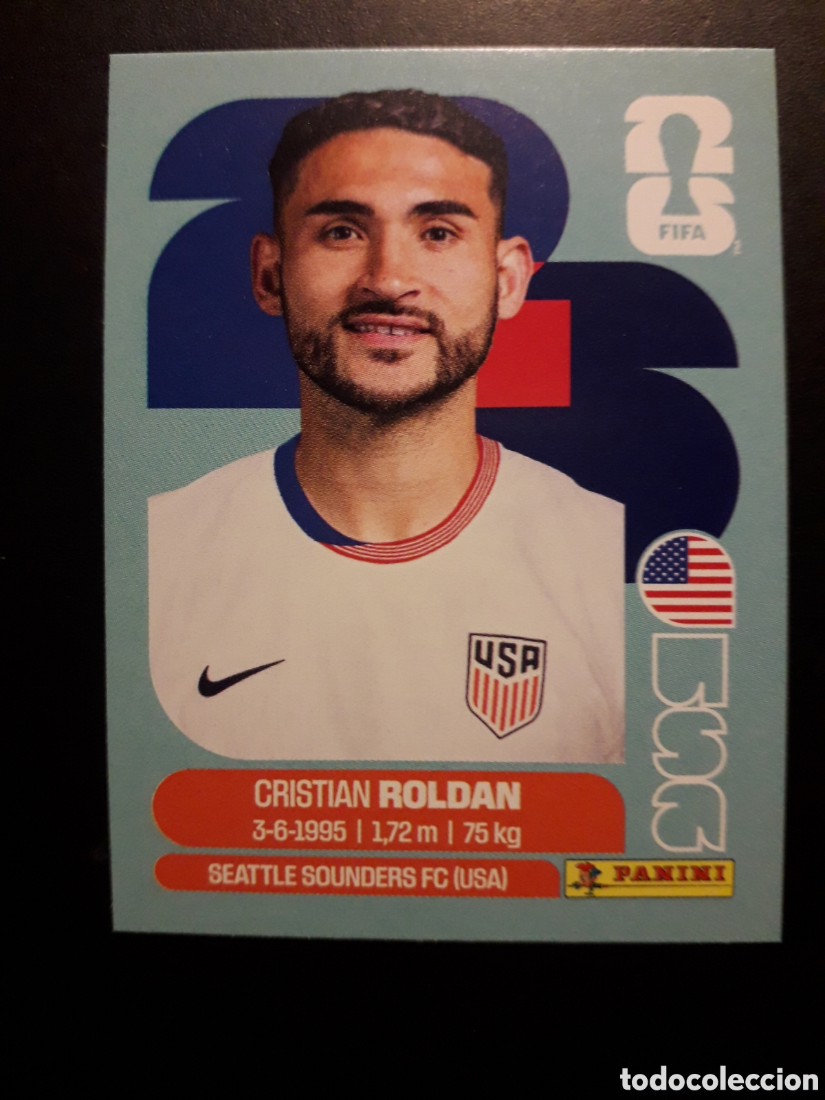 Cromos de Futebol: ROLD&Aacute;N ESTADOS UNIDOS USA 11 MUNDIAL F&Uacute;TBOL 2026 FIFA WORLD CUP PANINI SIN PEGAR PEDIDO M&Iacute;NIMO 3&euro;