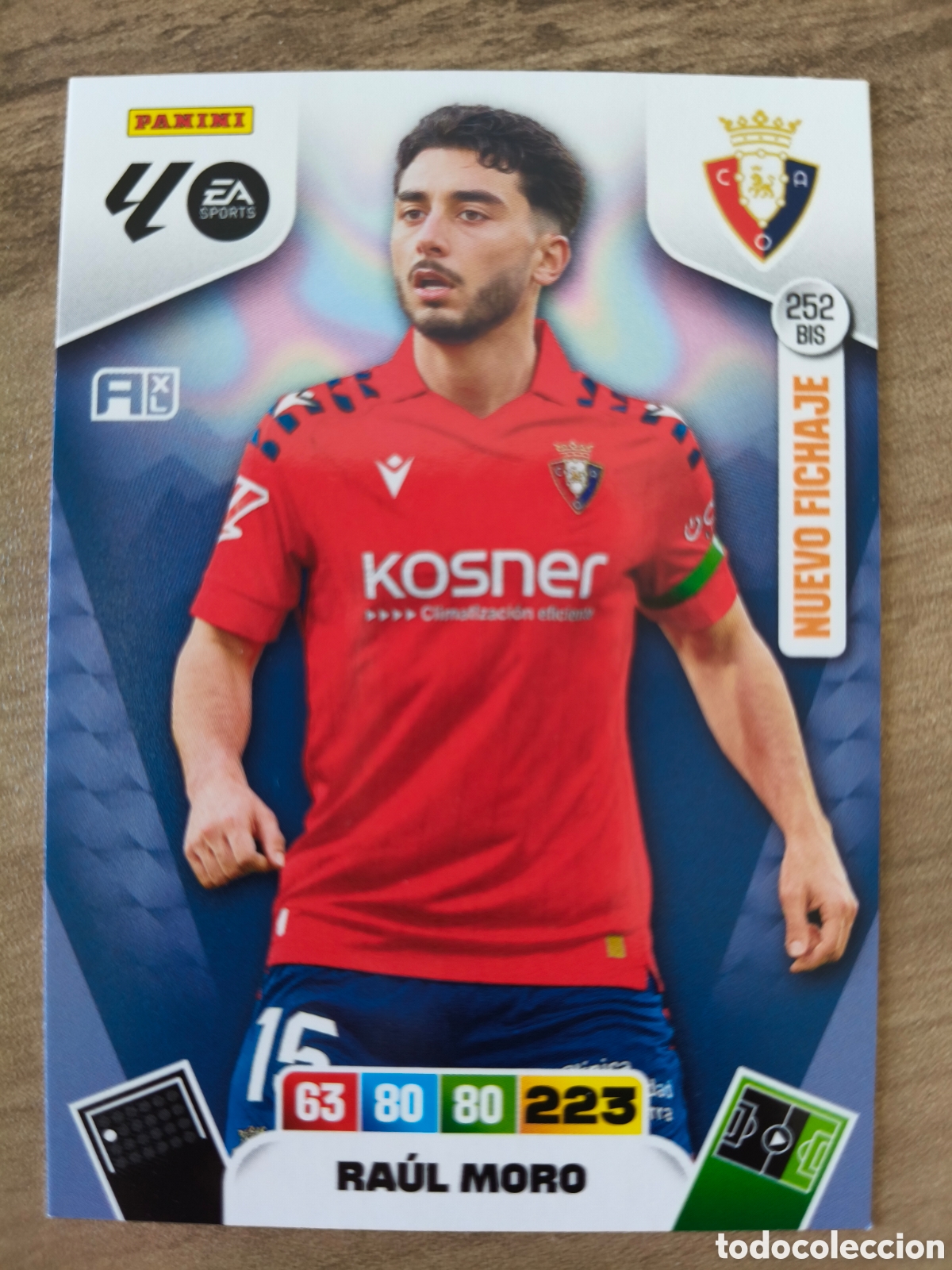 Football Stickers: Raul Moro 252 Bis Osasuna Adrenalyn XL Liga 25 26