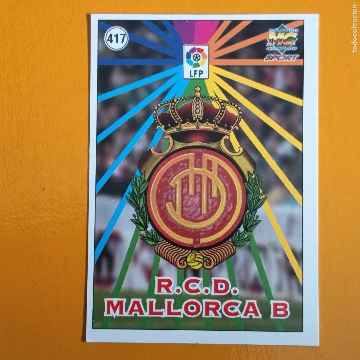 Football Stickers: 417 ESCUDO/PLANTILLA. REAL MALLORCA B. LAS FICHAS DE LA LIGA 98-99. MUNDICROMO