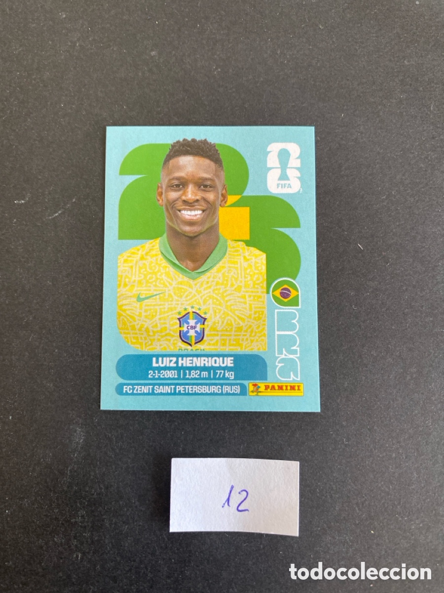 Football Stickers: Cromo Brasil Mundial 26 N* 12 nuevo
