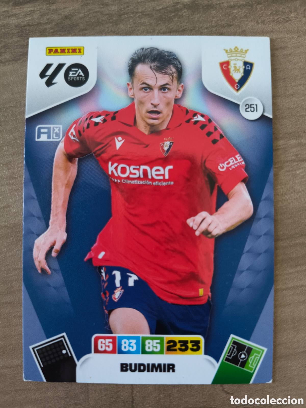 Football Stickers: Budimir 251 Osasuna Adrenalyn XL Liga 25 26