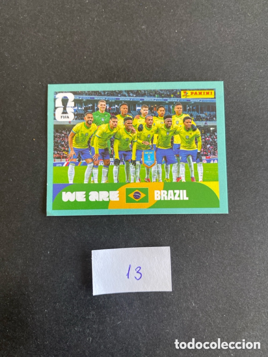Cromos de F&uacute;tbol: Cromo Brasil Mundial 26 N* 13 nuevo