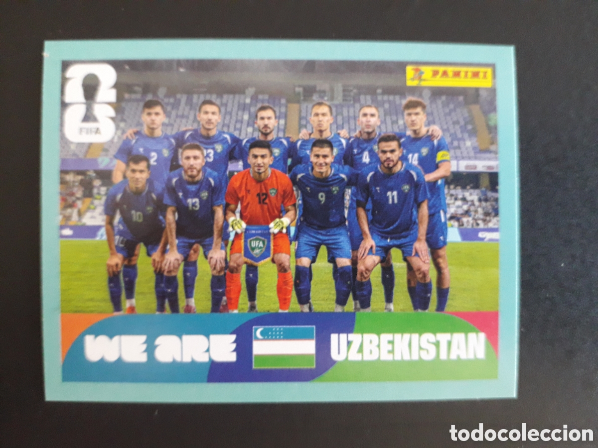 Cromos de F&uacute;tbol: EQUIPO UZBEKISTAN UZB 13 MUNDIAL F&Uacute;TBOL 2026 FIFA WORLD CUP PANINI SIN PEGAR PEDIDO M&Iacute;NIMO 3&euro;