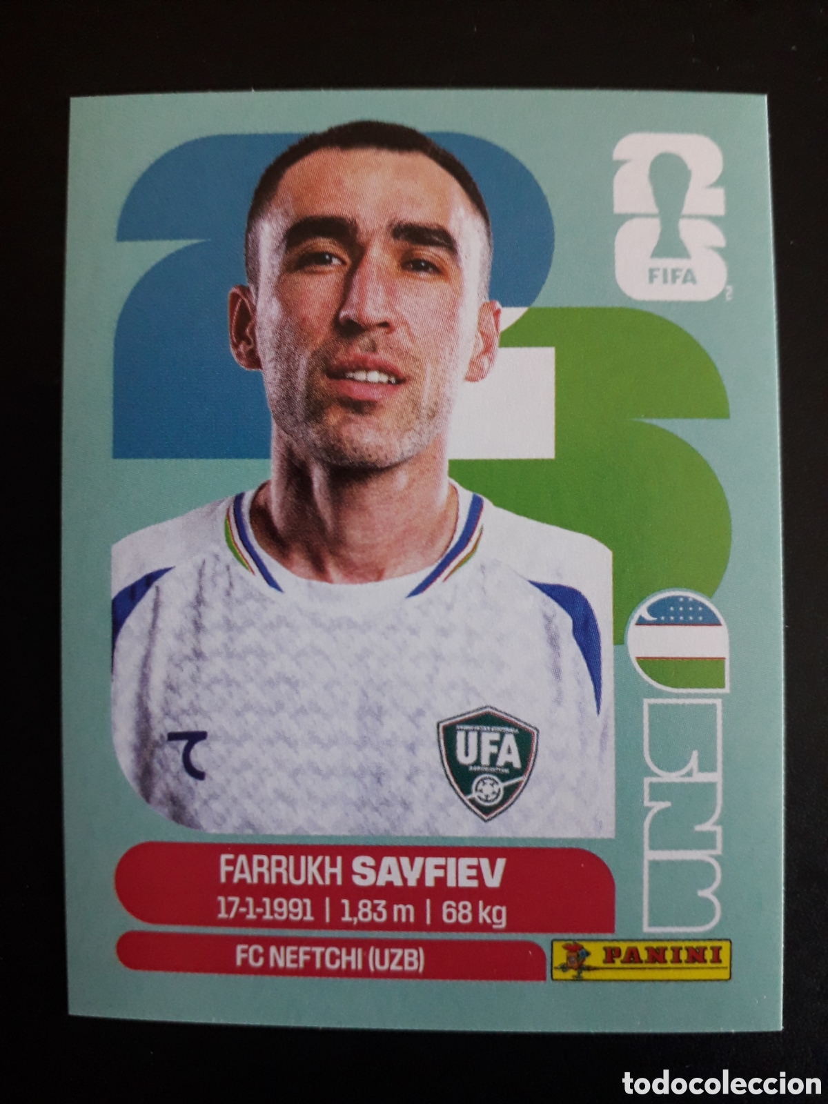 Cromos de F&uacute;tbol: SAYFIEV UZBEKISTAN UZB 3 MUNDIAL F&Uacute;TBOL 2026 FIFA WORLD CUP PANINI SIN PEGAR PEDIDO M&Iacute;NIMO 3&euro;