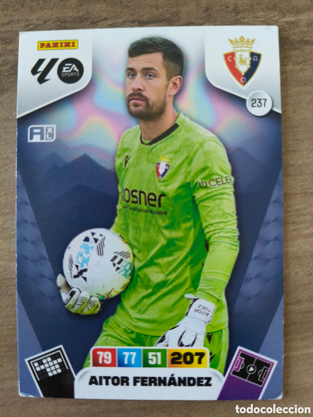 Cromos de F&uacute;tbol: Aitor Fernandez 237 Osasuna Adrenalyn XL Liga 25 26