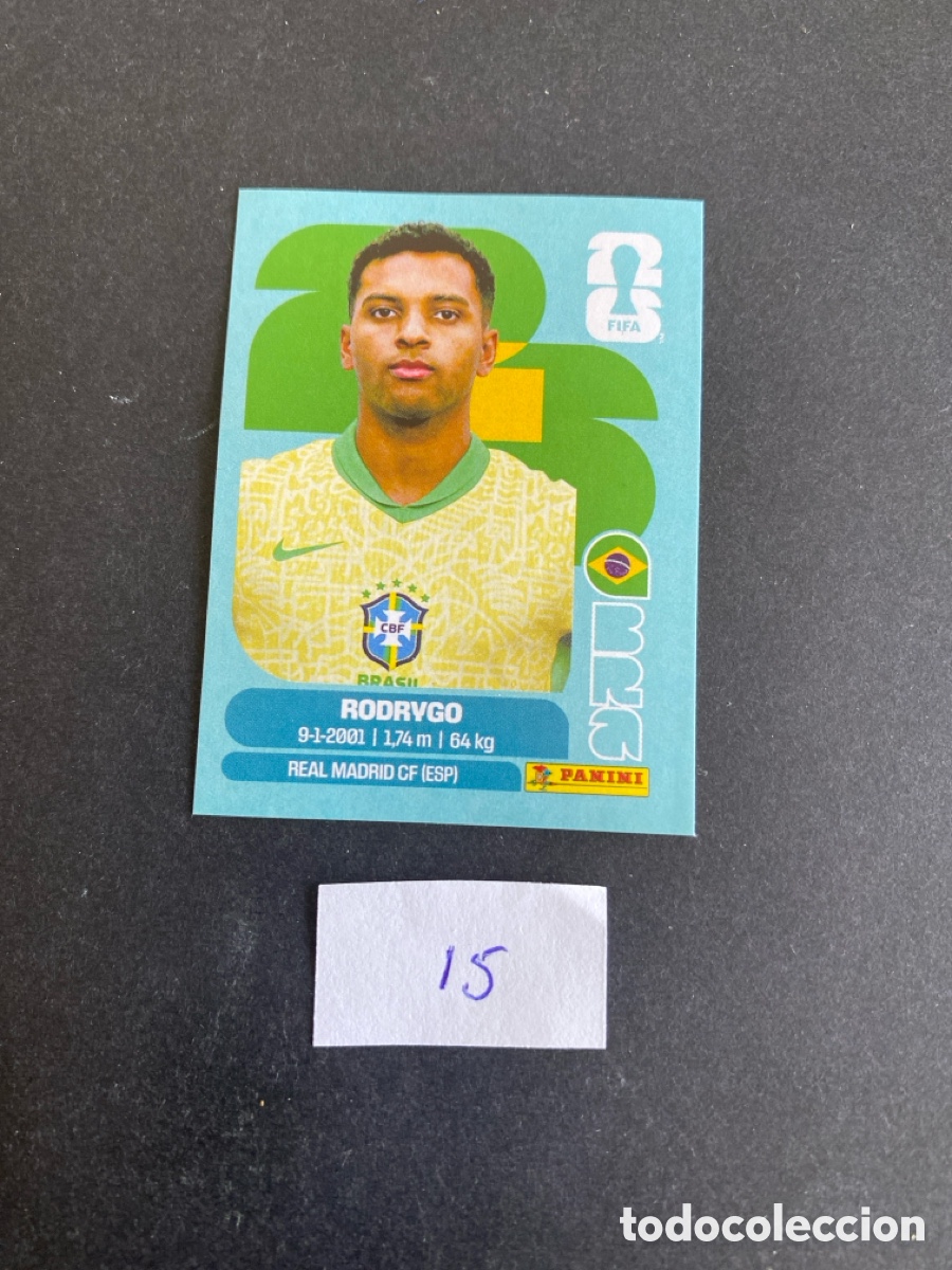 Cromos de F&uacute;tbol: Cromo Brasil Mundial 26 N* 15 nuevo