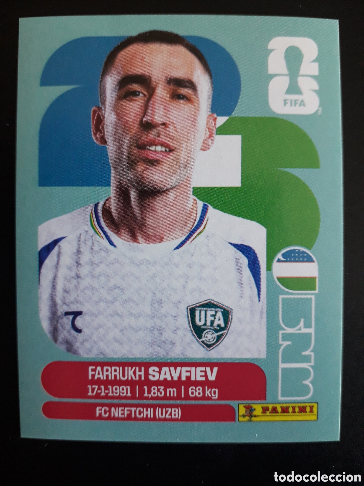 Cromos de F&uacute;tbol: SAYFIEV UZBEKISTAN UZB 3 MUNDIAL F&Uacute;TBOL 2026 FIFA WORLD CUP PANINI SIN PEGAR PEDIDO M&Iacute;NIMO 3&euro;