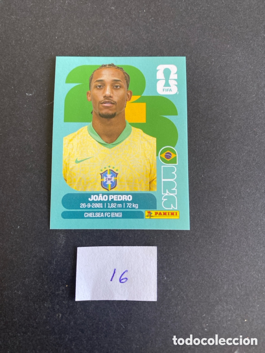 Cromos de F&uacute;tbol: Cromo Brasil Mundial 26 N* 16 nuevo