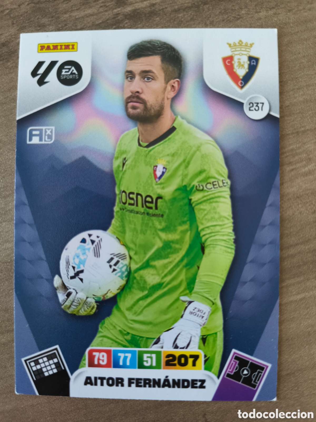 Cromos de F&uacute;tbol: Aitor Fernandez 237 Osasuna Adrenalyn XL Liga 25 26