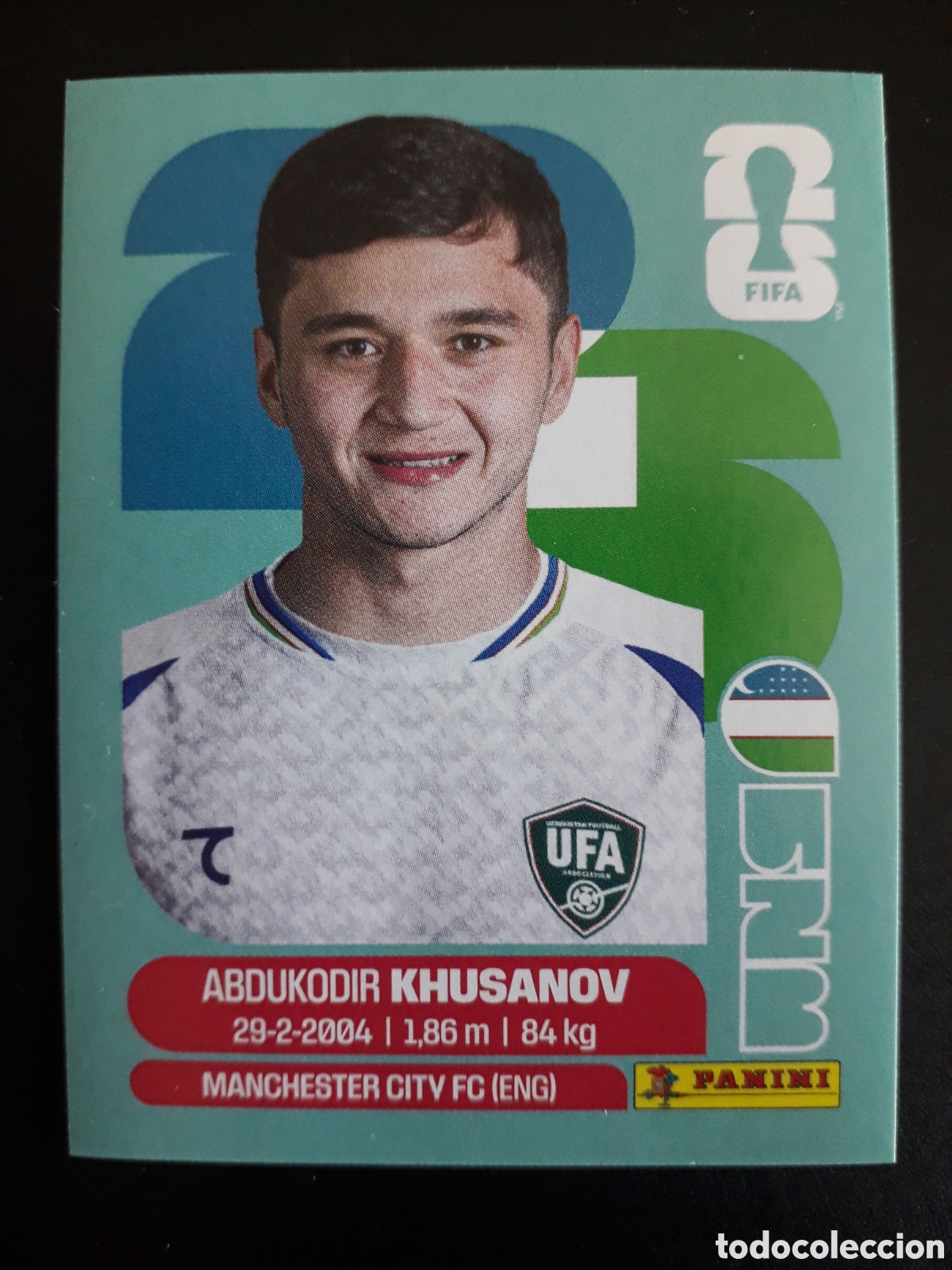 Cromos de F&uacute;tbol: KHUSANOV UZBEKISTAN UZB 9 MUNDIAL F&Uacute;TBOL 2026 FIFA WORLD CUP PANINI SIN PEGAR PEDIDO M&Iacute;NIMO 3&euro;
