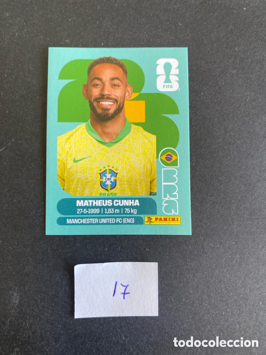 Cromos de Futebol: Cromo Brasil Mundial 26 N* 17 nuevo