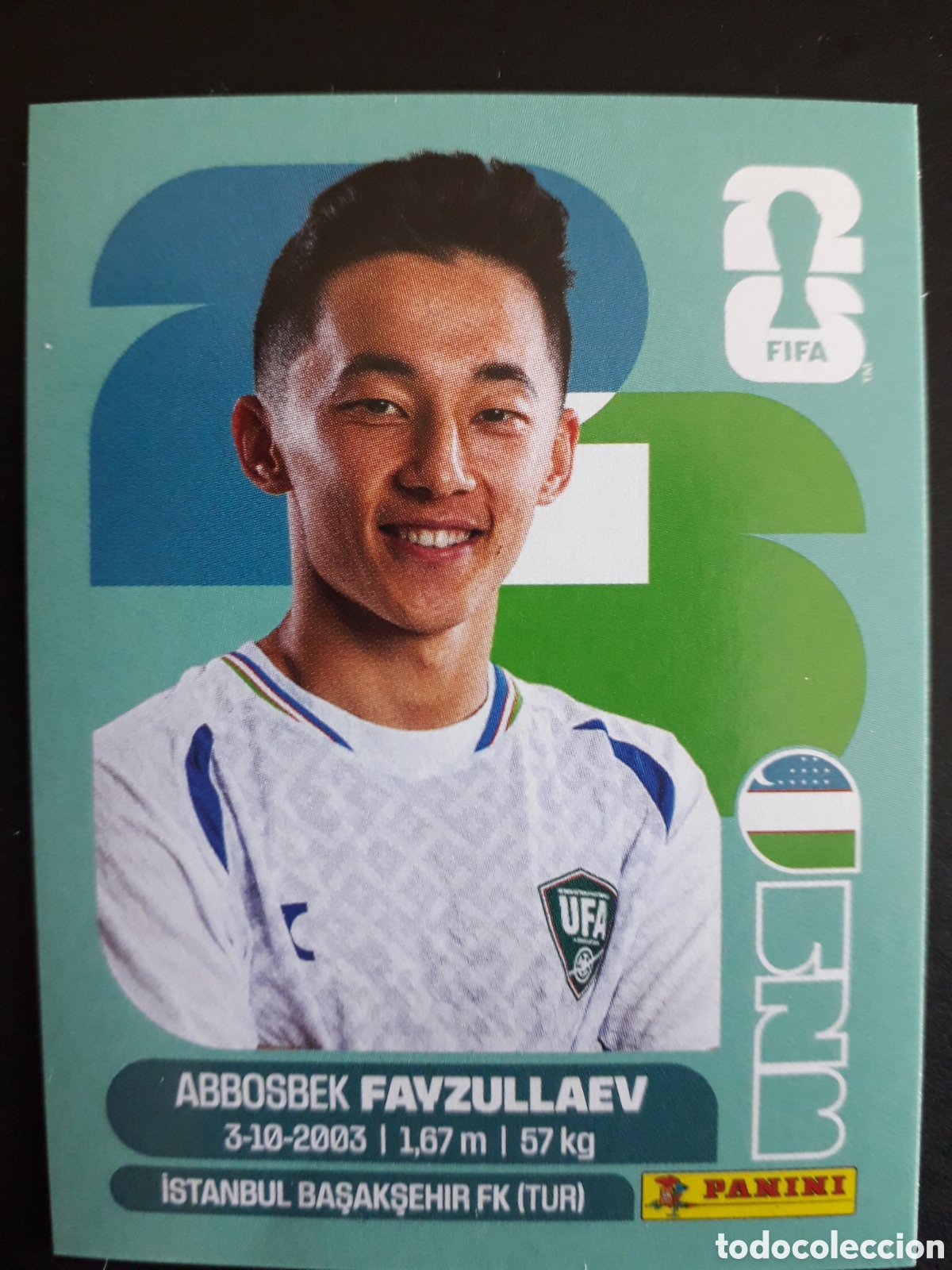 Cromos de F&uacute;tbol: FAYZULLAEV UZBEKISTAN UZB 20 MUNDIAL F&Uacute;TBOL 2026 FIFA WORLD CUP PANINI SIN PEGAR PEDIDO M&Iacute;NIMO 3&euro;