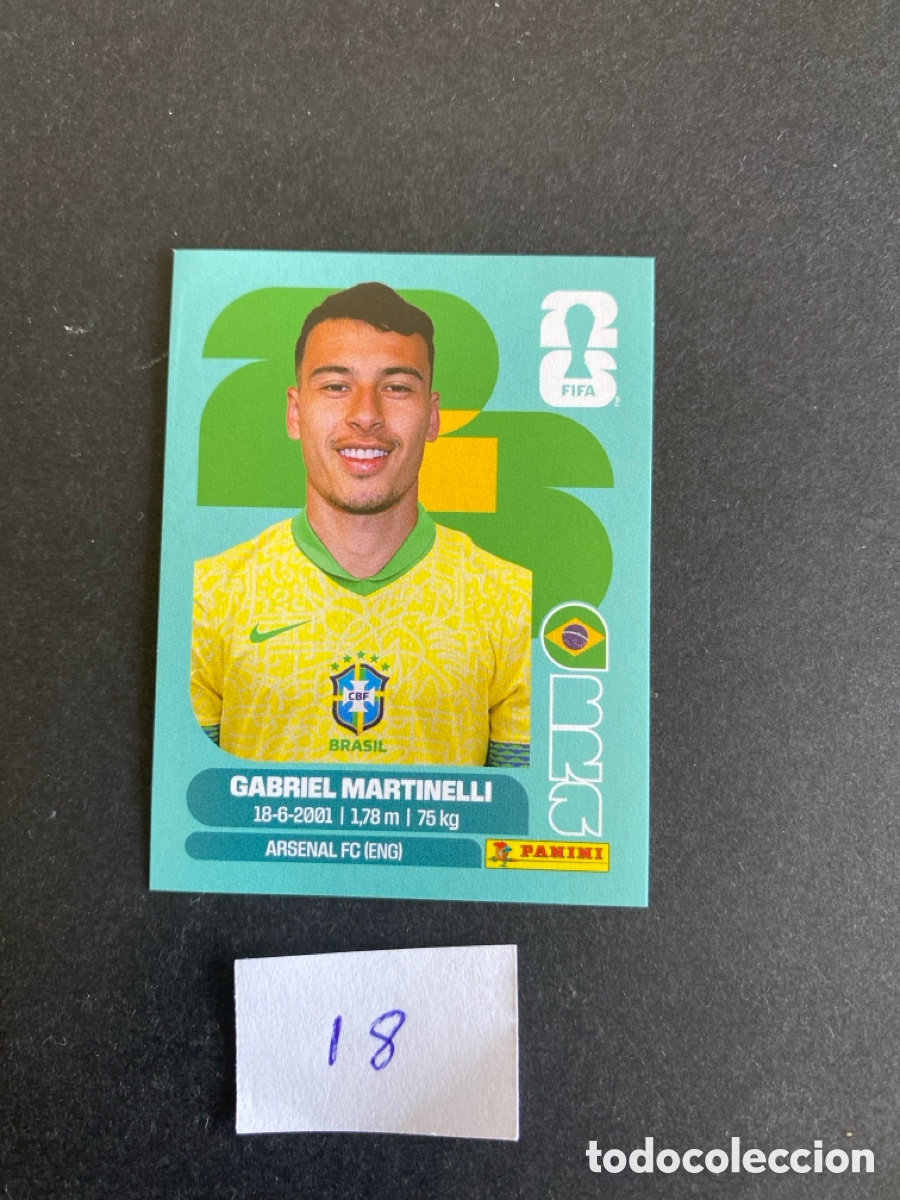 Cromos de F&uacute;tbol: Cromo Brasil Mundial 26 N* 18 nuevo