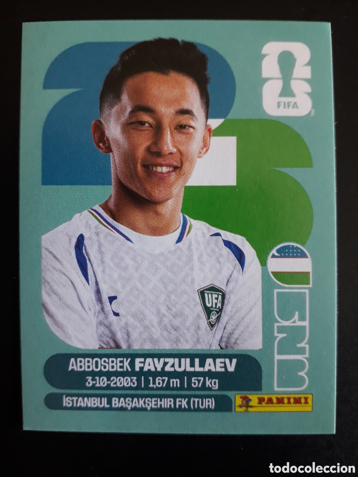 Cromos de F&uacute;tbol: FAYZULLAEV UZBEKISTAN UZB 20 MUNDIAL F&Uacute;TBOL 2026 FIFA WORLD CUP PANINI SIN PEGAR PEDIDO M&Iacute;NIMO 3&euro;