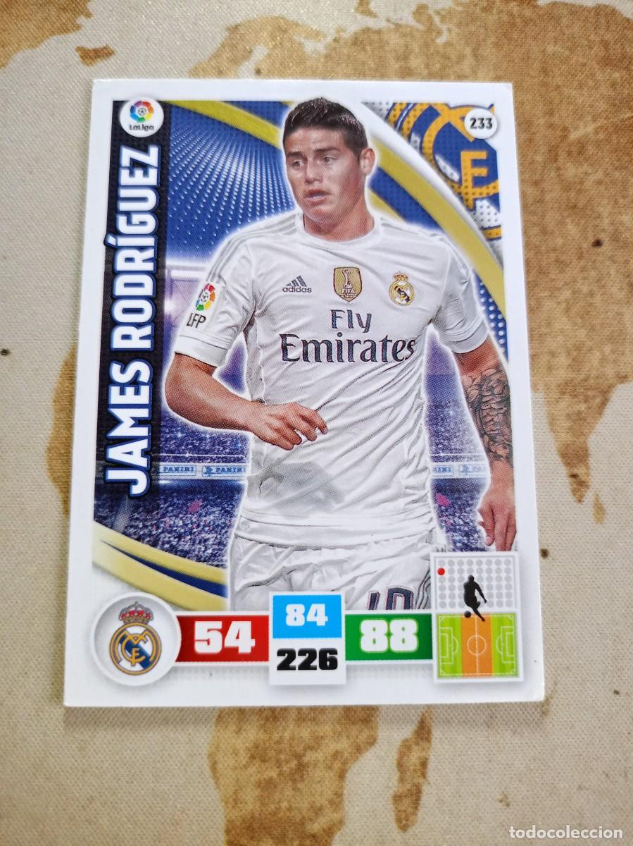 Cromos de F&uacute;tbol: # Real Madrid 233 JAMES RODR&Iacute;GUEZ Adrenalyn 2015-16