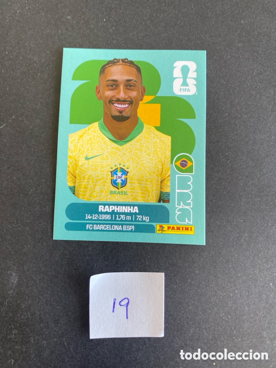 Cromos de F&uacute;tbol: Cromo Brasil Mundial 26 N* 19 nuevo